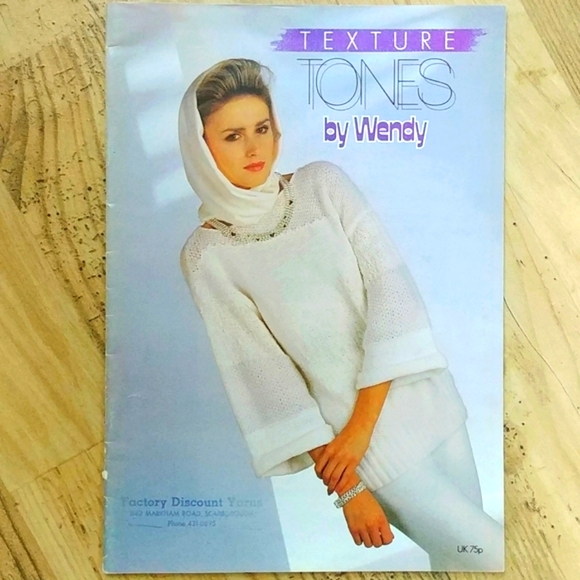 2 Texture Tones By Wendy Vintage Knitting Magazines - Picture 2 of 8